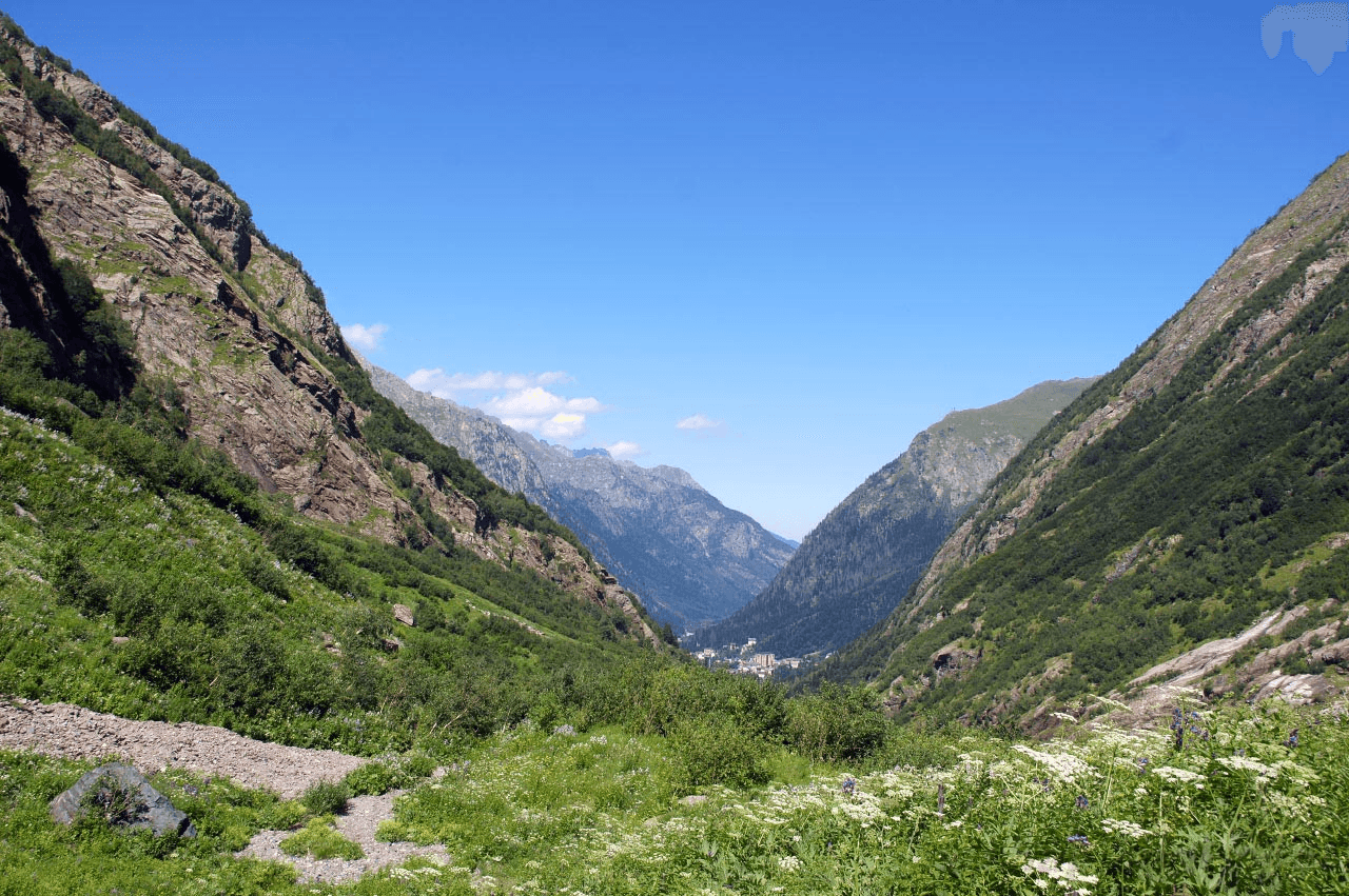 Аман Ауз — смотровая с границей Абхазии summer 2