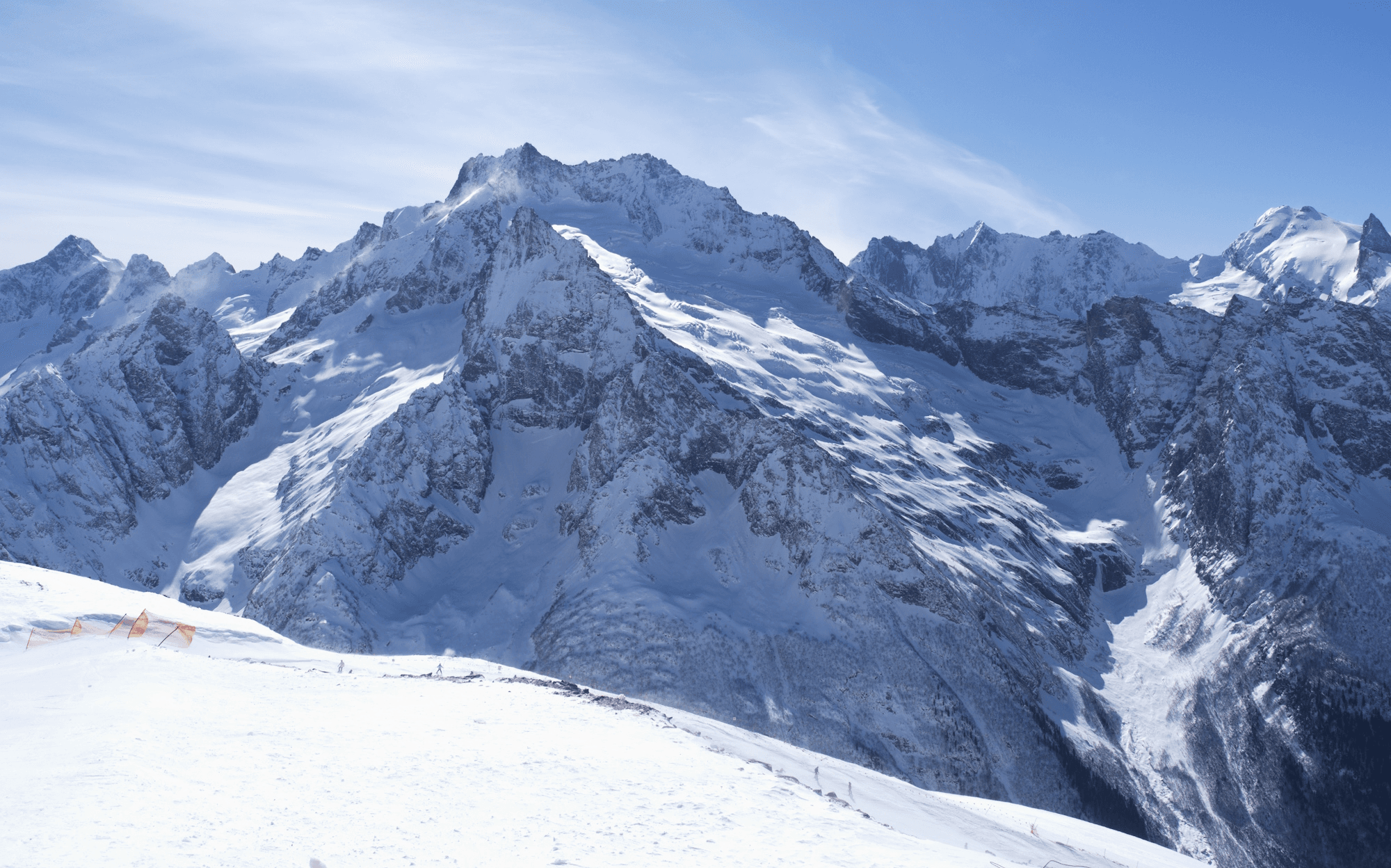 Аман Ауз — смотровая с границей Абхазии winter 2