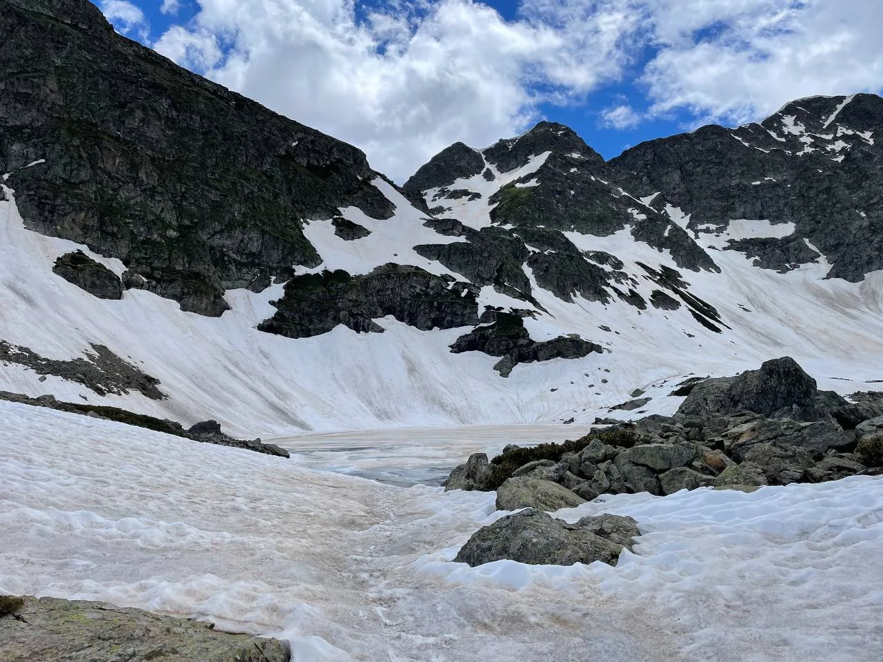 Jeep tour to Dukka lakes — Dukka lakes panorama in Arkhyz