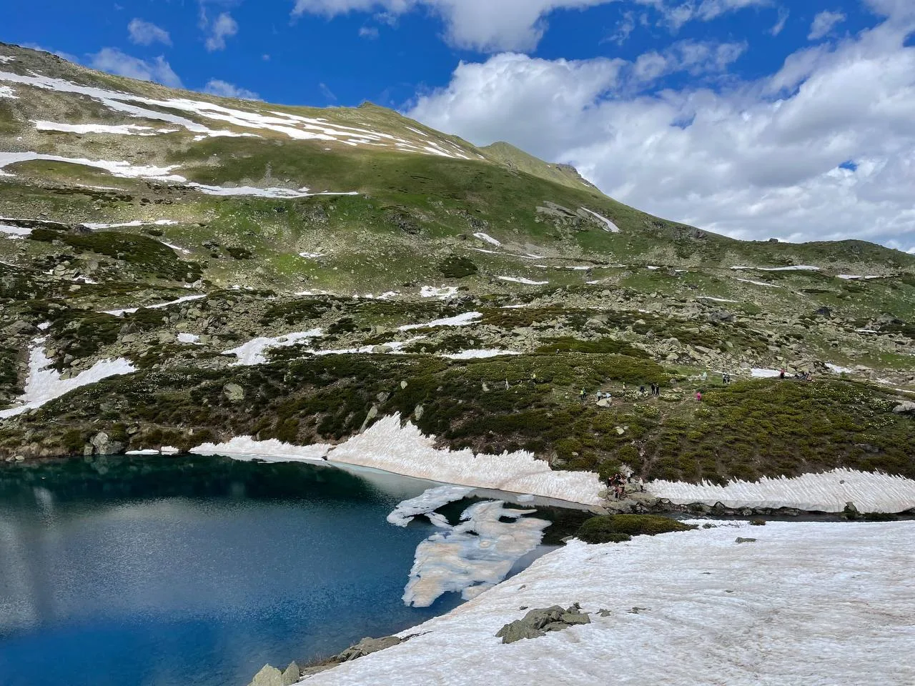 Jeep tour to Dukka lakes — upper view of Dukka lakes