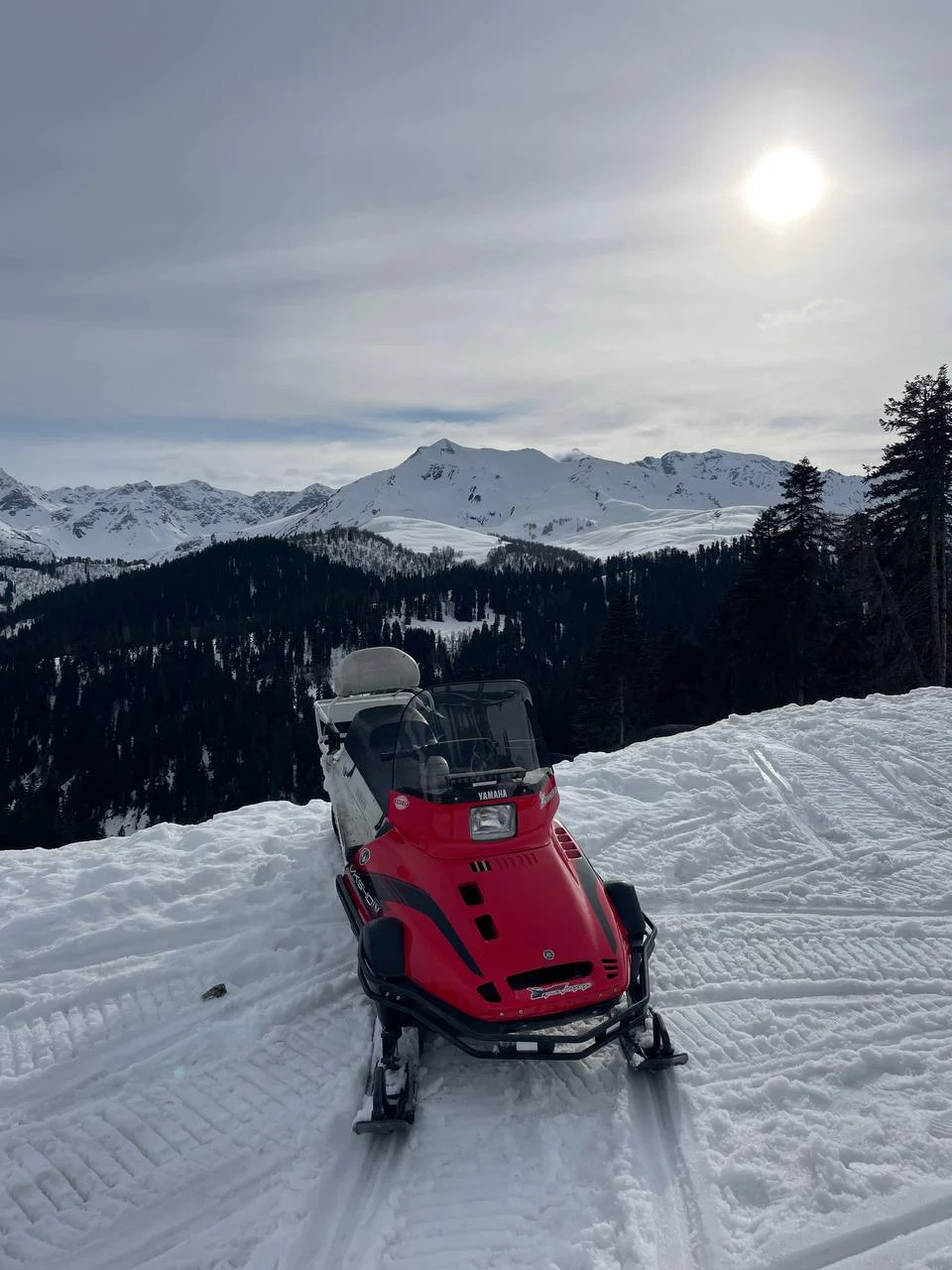 Перевал Пхия — фото снегохода на перевале Пхия, Архыз, фото 5