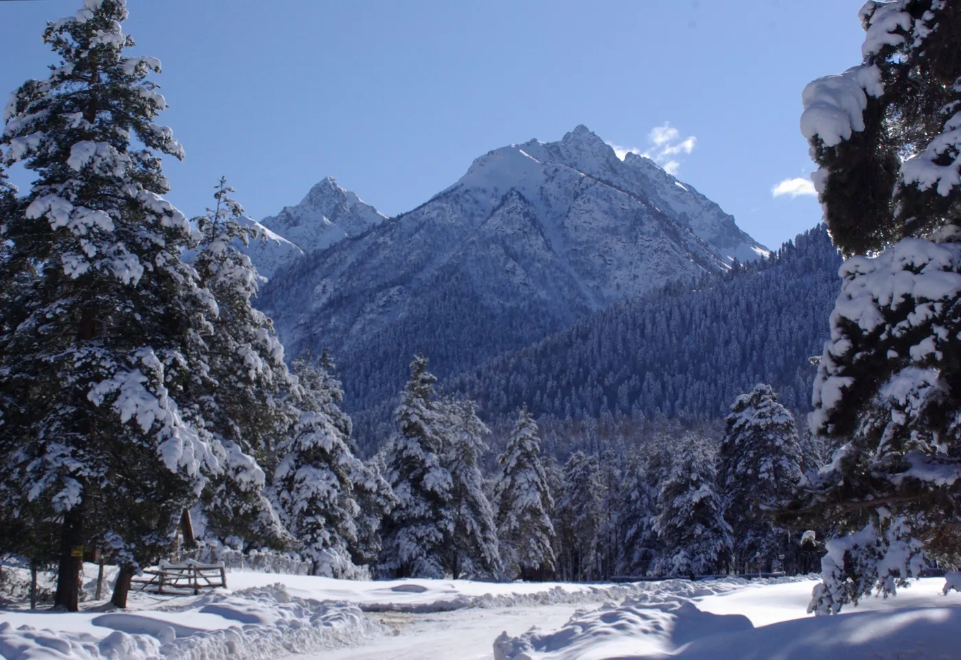 Софийские ледники и водопады — фото маршрута на Софийских ледниках, Архыз, фото 1 — Зима на Софийских ледниках